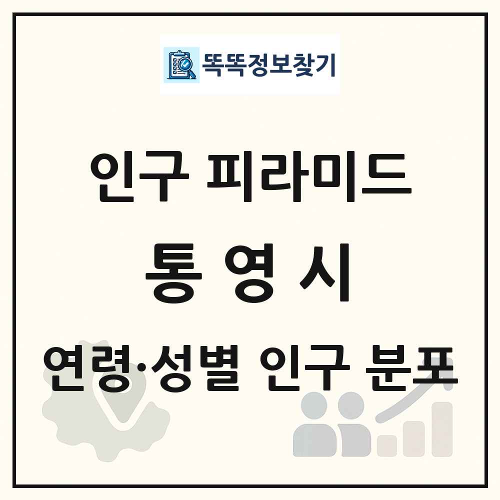 통영시 인구 피라미드 링크 그림